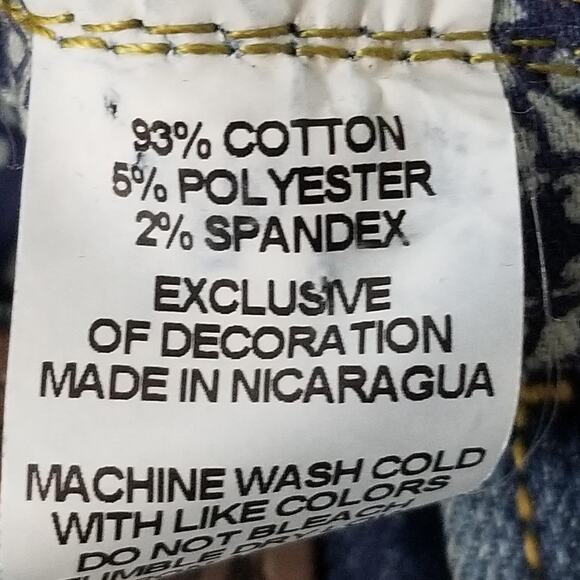 Devil-Dog Dungarees Jeans Mens 38x30 Blue Slim Fit Stretch Denim Five Pocket - Picture 14 of 14